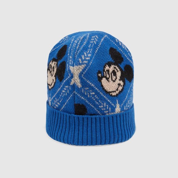 Gucci x Disney Jacquard-knit Beanie Hat in Blue - Picture 1 of 4